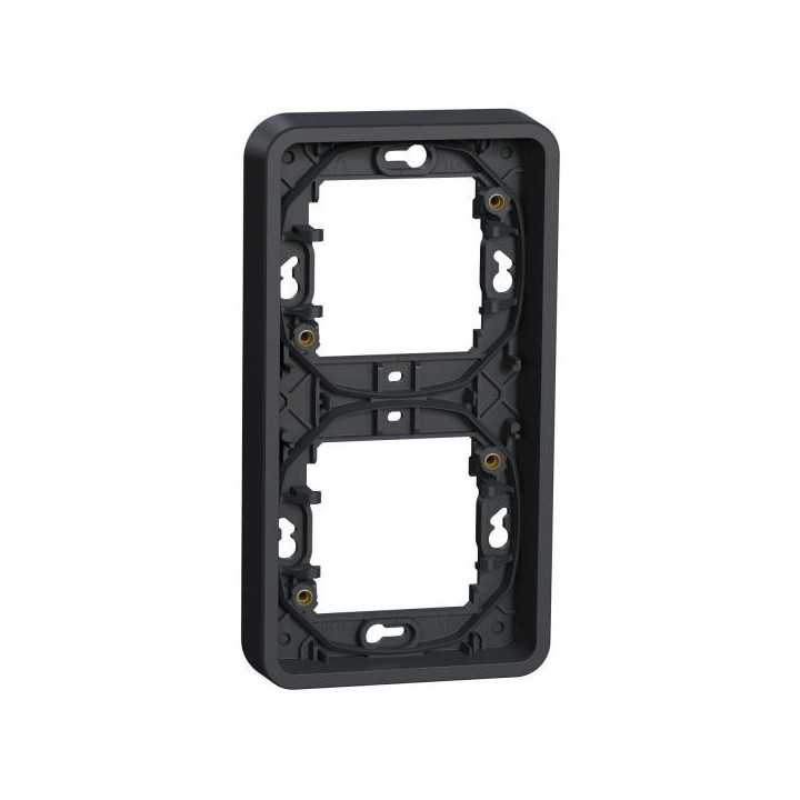 Cadre 2P gris vertica encastré