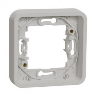 Cadre 1 poste blanc encastré