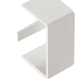 Bouchon terminal goulotte dim. 60x60 blanc