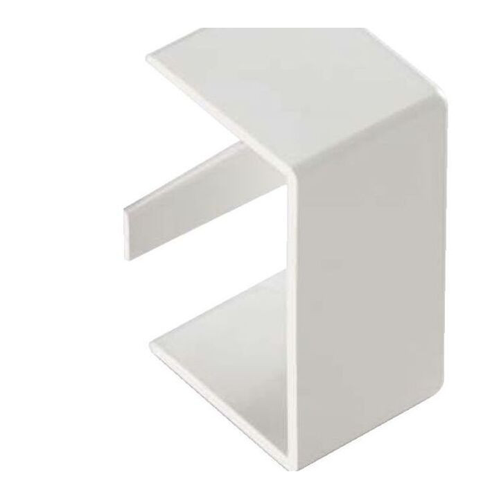 Bouchon terminal goulotte dim. 60x60 blanc