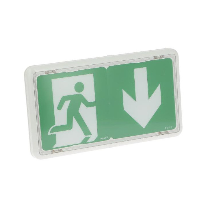 BAES d'évacuation saillie à LEDs 45lm 1h plastique IP43 IK07 SATI Connecté visibilité augmentée pour ERP et ERT