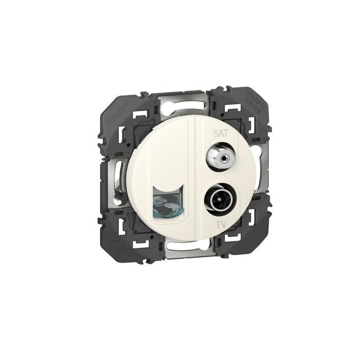 TV SAT ET RJ45 CAT6 STP BLANC TV SAT ET RJ45 CAT6 STP BLANC