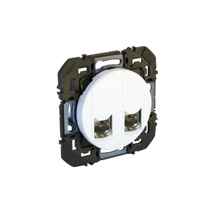 PRISE 2 RJ45 CAT6 STP BLANC PRISE 2 RJ45 CAT6 STP BLANC