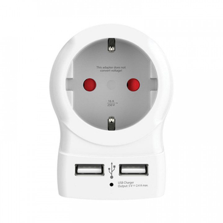 SKROSS 1500282 ADAPTATEUR USB EUROPÉEN.