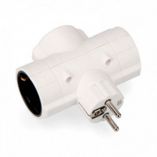 FICHE TRIPLE ÉCONOMIQUE T/TL TYPE F 4,8mm 16A 250V MAX 3680W