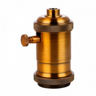 DOUILLE À VARIATEUR VINTAGE E27 4 A 150 W 250 V~ LAITON VIEI