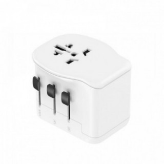 ADAPTATEUR DE VOYAGE UNIVERSEL - 3 USB (1A-2C) 65 W