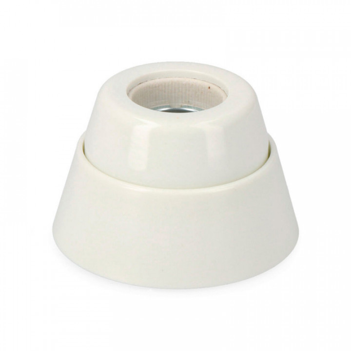 DOUILLE DE LAMPE E-27 DOUILLE DROITE PORCELAINE BLANCHE (EMB
