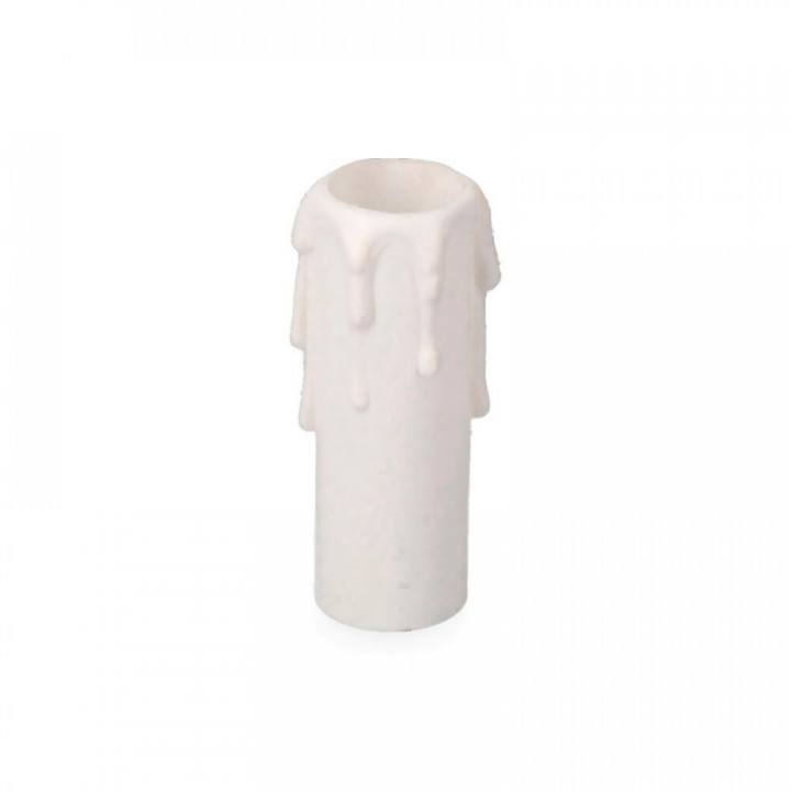 AMPOULE BOUGIE MOYENNE POUR DOUILLE E14 BLANC (SOUS FILM RÉT