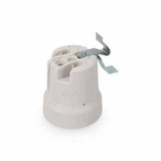 DOUILLE EN PORCELAINE E-27 POUR PLAFONNIER (RÉTRACTABLE) SOL