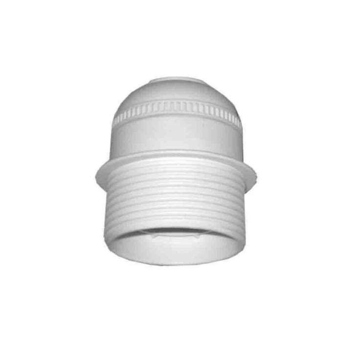 DOUILLE DEMI FILETÉE BLANCHE E27 SOLERA 6829CTB