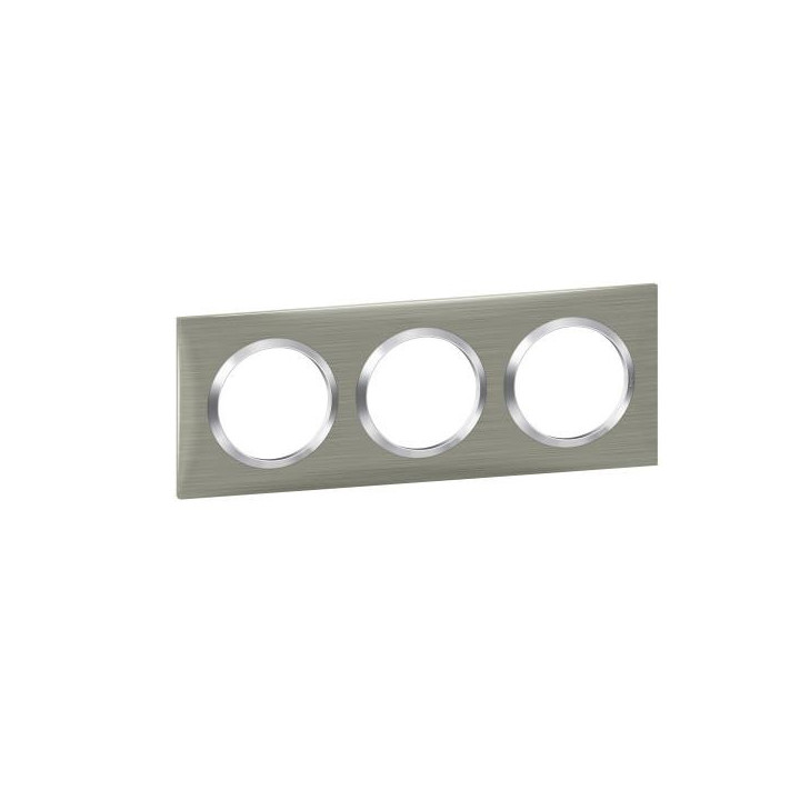 PLAQUE 3P STYLE INOX BROSSE