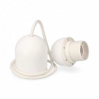 KIT DE SUSPENSION BLANC E27 LONGUEUR 80cm SOUS (EMBALLAGE)