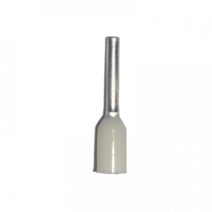 BOUT ISOLÉ 00,50 mm², BLANC, 100 unités