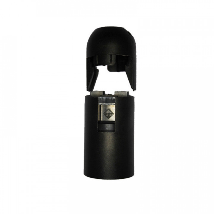 DOUILLE E14 CLIP NOIRE