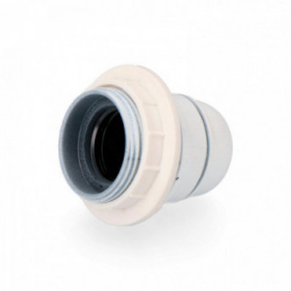 DOUILLE DE LAMPE SEMI-FILETEE E-27 - RONDELLE BLANCHE (EMBAL