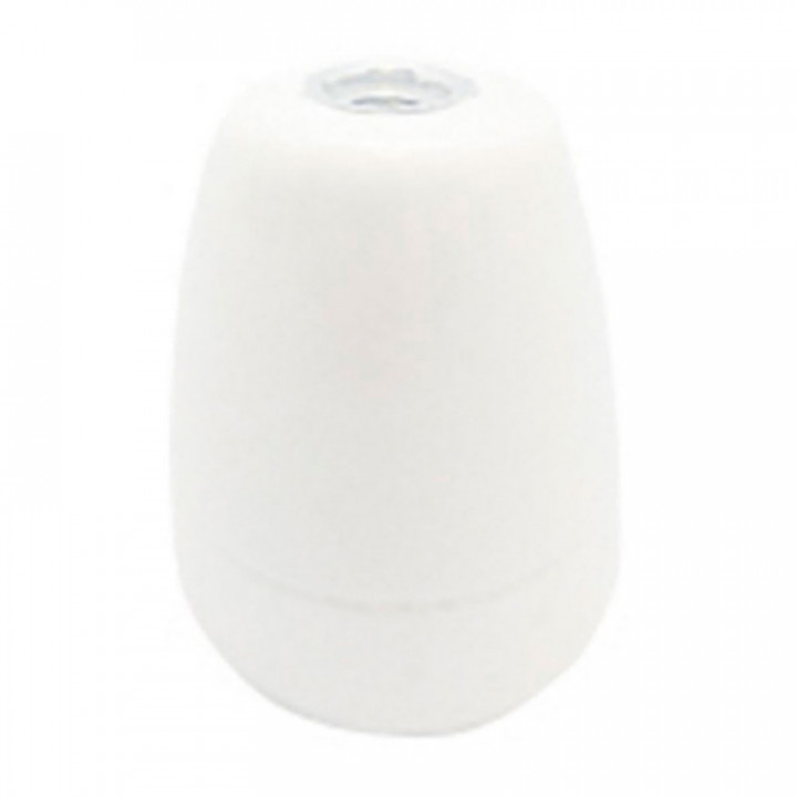 DOUILLE DE LAMPE EN CÉRAMIQUE VINTAGE E27, 100 W 250 V, BLAN