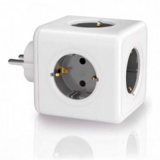 FICHE MODULAIRE 5 PRISES SCHUKO 2P-T 16 A 3680 W 250 V~ BLAN