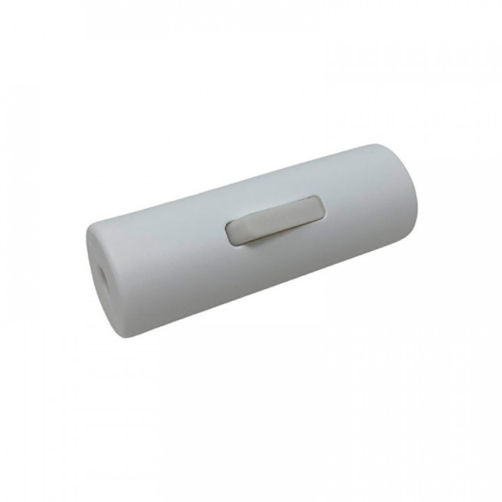 INTERRUPTEUR CYLINDRIQUE UNIPOLAIRE, BLANC