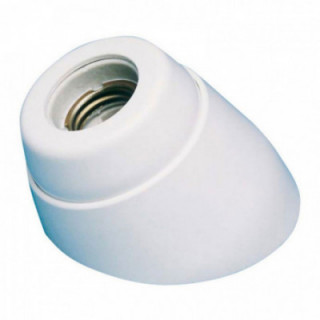 DOUILLE DE LAMPE INTÉRIEURE À SURFACE COURBE E27 EN PORCELAI