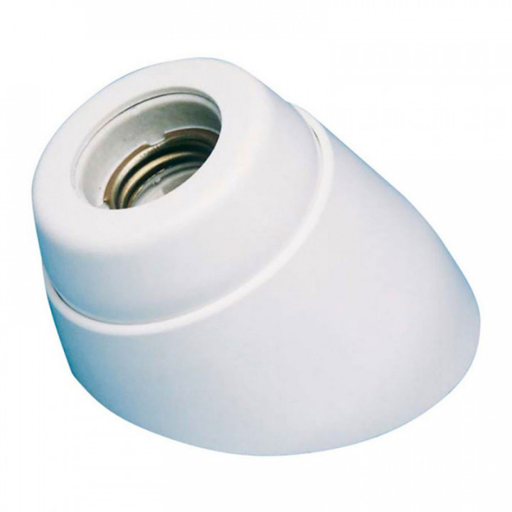 DOUILLE DE LAMPE INTÉRIEURE À SURFACE COURBE E27 EN PORCELAI