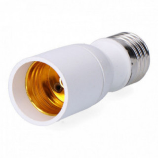 RALLONGE E27-E27 9 cm, BLANCHE, D32 x 89 mm (SOUS FILM RÉTRA