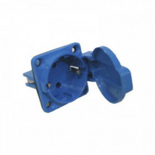 SOCLE ENCASTRÉ TYPE SCHUKO 2P-T BLEU 16A 230V~ IP44