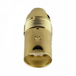 DOUILLE DE LAMPE EN MÉTAL FILETÉ VINTAGE LAITON E14 D25 x 60