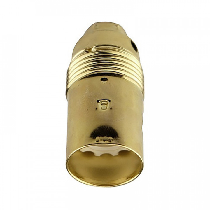 DOUILLE DE LAMPE EN MÉTAL FILETÉ VINTAGE LAITON E14 D25 x 60