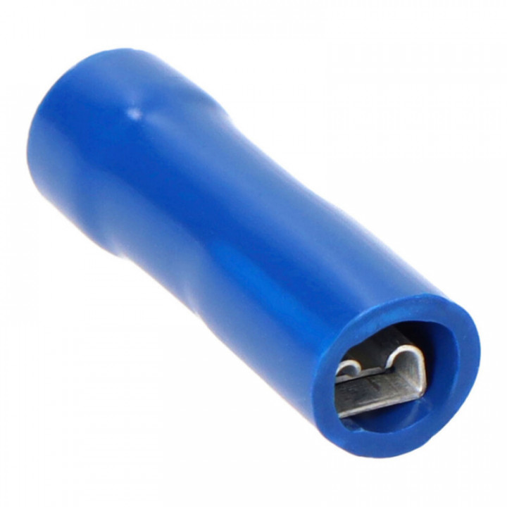 COSSE FASTON FEMELLE ISOLÉE BLEUE 2,8 mm, SAC 100 unités