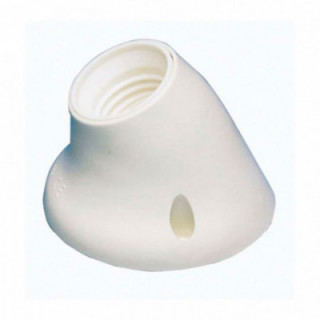 DOUILLE DE LAMPE DE SURFACE DOUILLE COURBE E27 BLANC