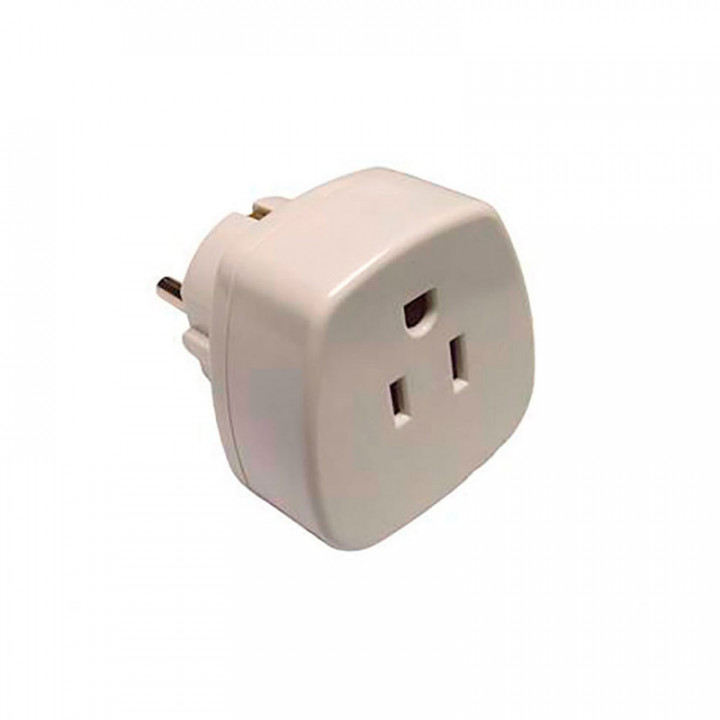 Adaptateur USA vers Europe 16 A 250 V Blanc (SOUS FILM RÉTRA