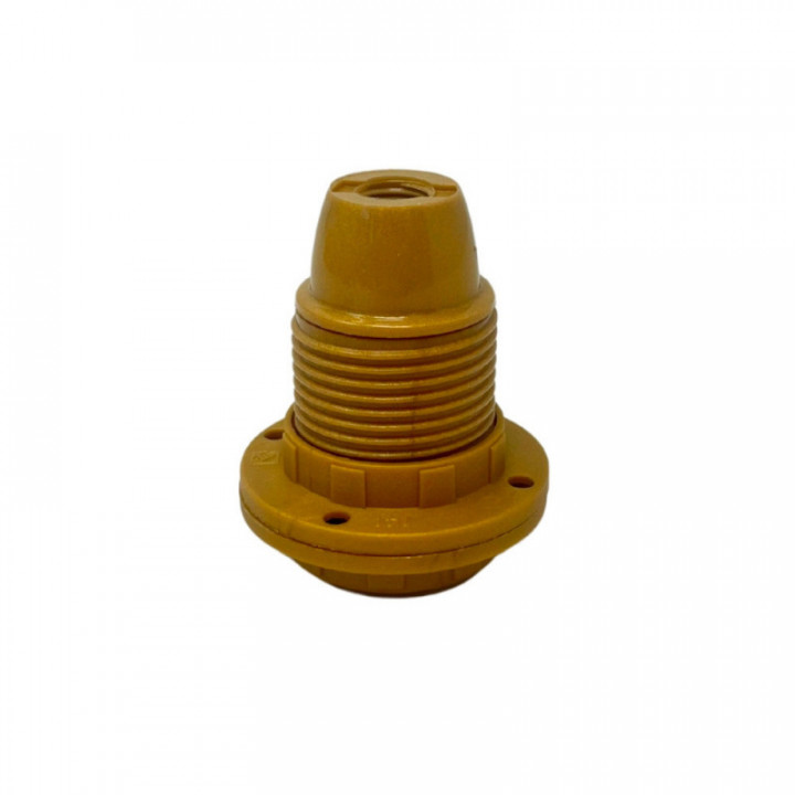 DOUILLE LAMPE E14 ASF TOUT FILETAGE - 2 RONDELLES, OR BRILLA