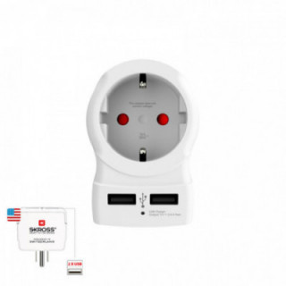 ADAPTATEUR SKROSS USB EUROPÉEN VERS ÉTATS-UNIS 1500281.