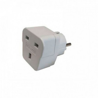 ADAPTATEUR ROYAUME-UNI VERS EUROPE 13 A 250 V BLANC (SOUS FI