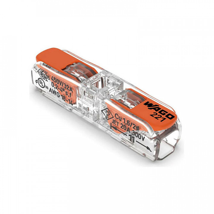 CONNECTEUR RAPIDE EN LIGNE AVEC LEVIER 2 CONDUCTEURS, D MAXI