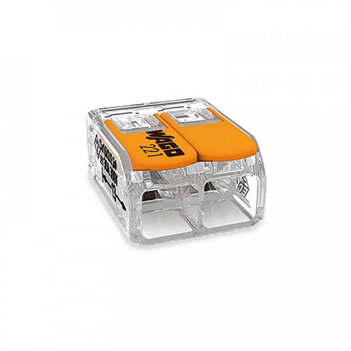 CONNECTEUR RAPIDE AVEC LEVIER 2 CONDUCTEURS, D MAXIMUM 6 mm²