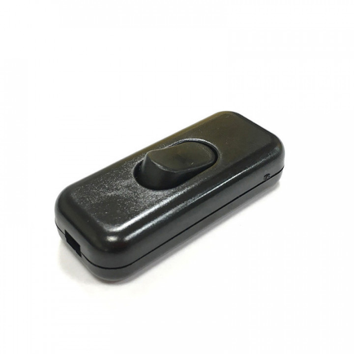 INTERRUPTEUR À PAS, 4A 250V~, NOIR (RÉTRACTÉ)