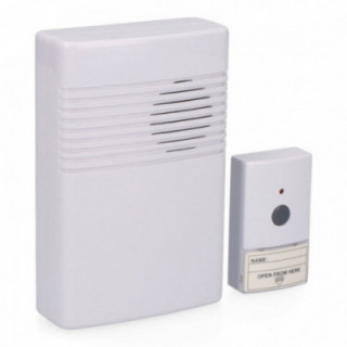 CARRILLON SANS FILS BOUTON POUSSOIR ET RÉCEPTEUR À PILES (PO