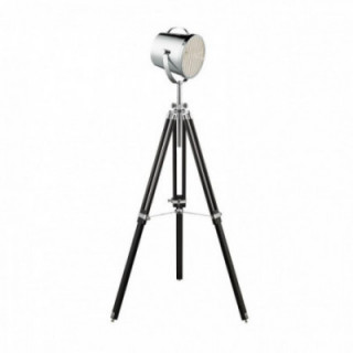 Abat-jour Lampadaire réglable Studio noir et chromé