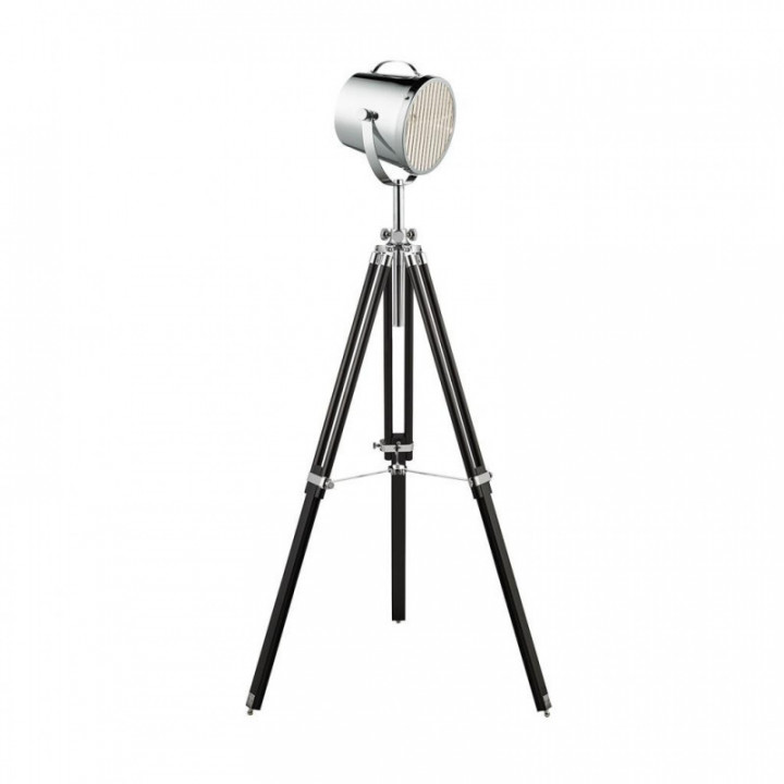 Abat-jour Lampadaire réglable Studio noir et chromé