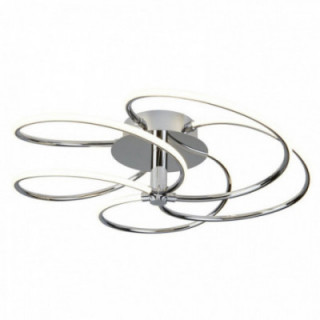 Bardot 5Lt affleurant - Métal chromé et acrylique opale