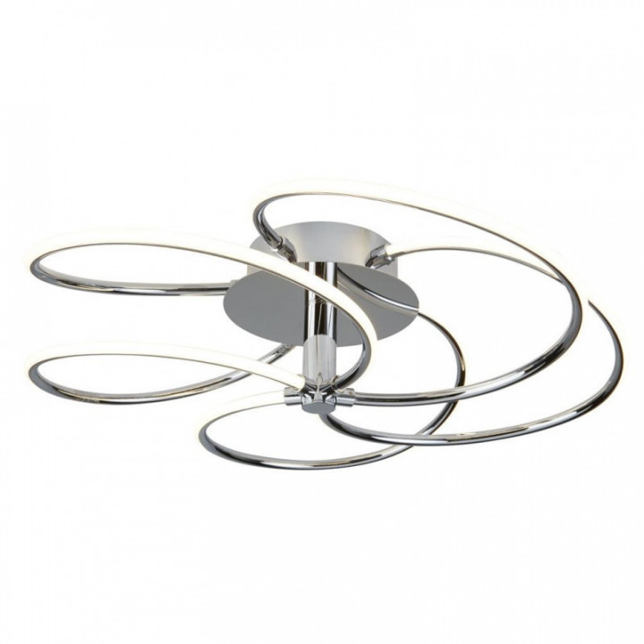 Bardot 5Lt affleurant - Métal chromé et acrylique opale