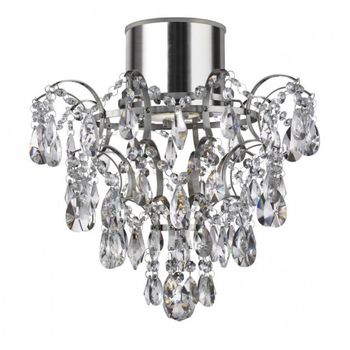 Belle Chandelier - Métal chromé & cristal transparent