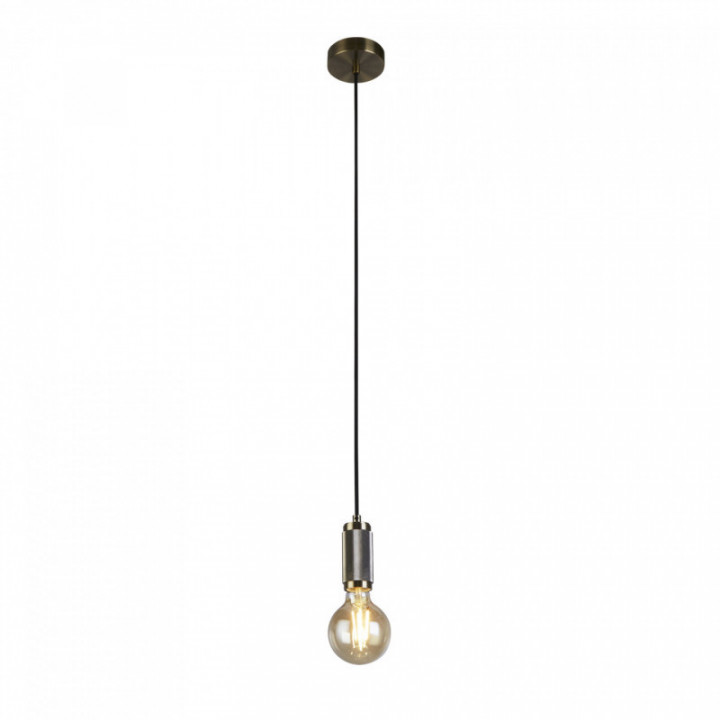 Câble de suspension - Câble tressé ancien en laiton et or