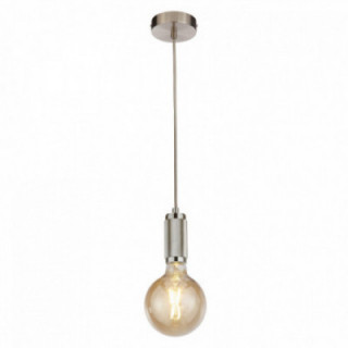 Câble de suspension - Satin Silver Metal & Câble tressé gris