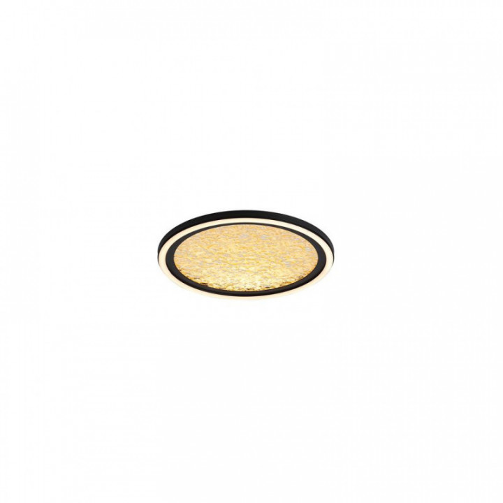 Diffuseur PC Luna LED affleurant, sable en métal noir et or
