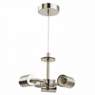 E27 3 légers Suspension Nickel satiné