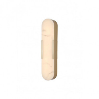 Éclairage mural LED Opaline, métal or mat avec résine de mar