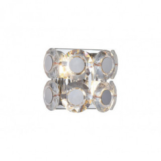 Feu mural 2Lt Chrome Métal & Verre